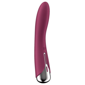 Satisfyer - vibrátor na G-bod s rotující hlavicí - červený
