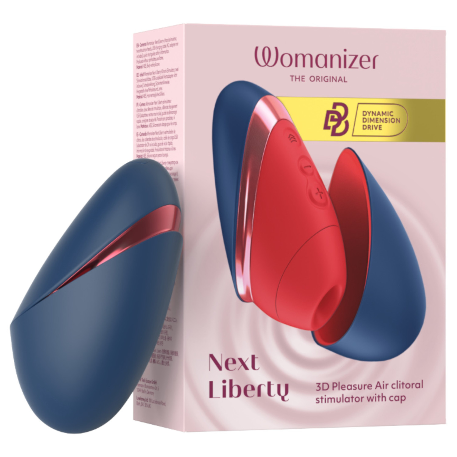 Womanizer Next Liberty - stimulátor klitorisu s tlakovými vlnami (modrý)