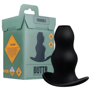 BUTTR - dutý anální dilatátor dildo - černý