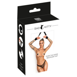 Bad Kitty - sada pout na zápěstí na dveře (černá)