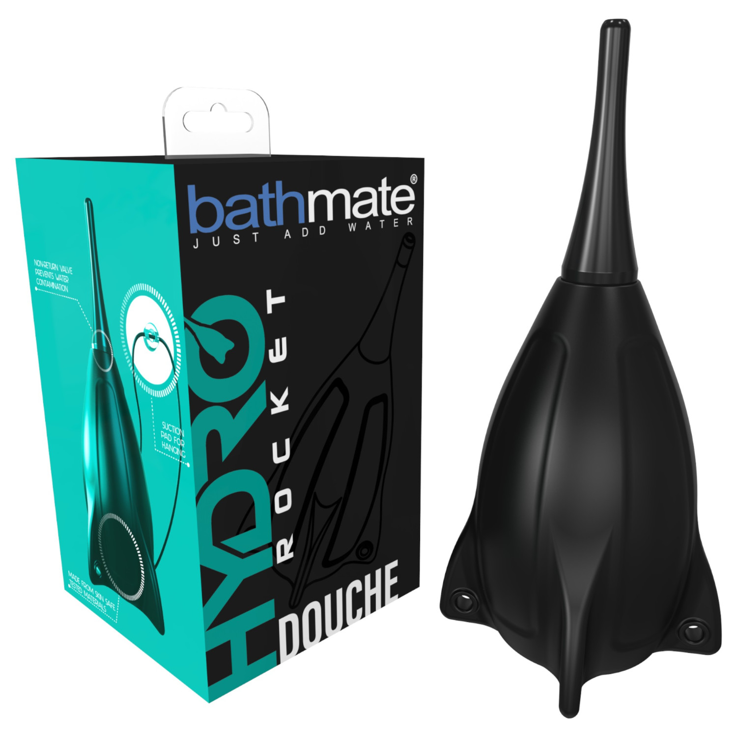 Bathmate Hydro Rocket - anální sprcha (černá)