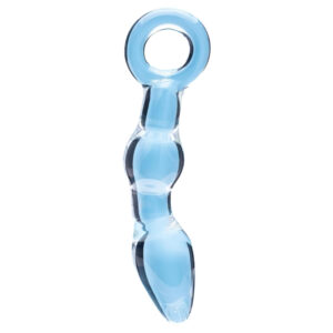 Clarity Utopian Mystique - anální dildo z rýhovaného skla (průhledné)