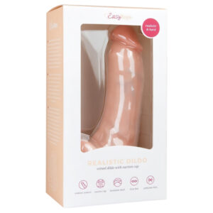 Easytoys - realistické dildo s přísavkou a varlaty - 20 cm - tělová