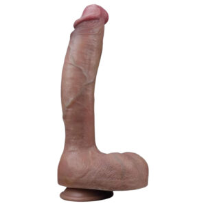 Lovetoy Nature Cock - realistické dvouvrstvé dildo - 26 cm - tělové