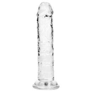 RealRock - realistické dildo s přísavkou (průhledné) - 12