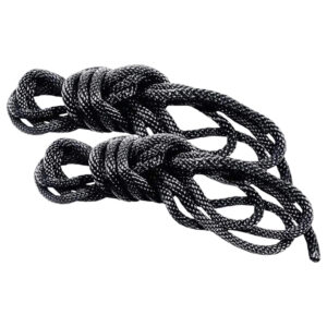 S&M - hedvábná sada bondage lan (černá