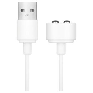 Satisfyer - magnetický USB nabíjecí kabel - bílý