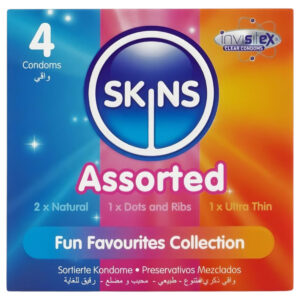 Skins - mix kondomů - vroubkované