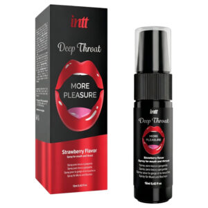 intt Deep Throat - sprej na hluboké hrdlo - jahoda (12 ml)