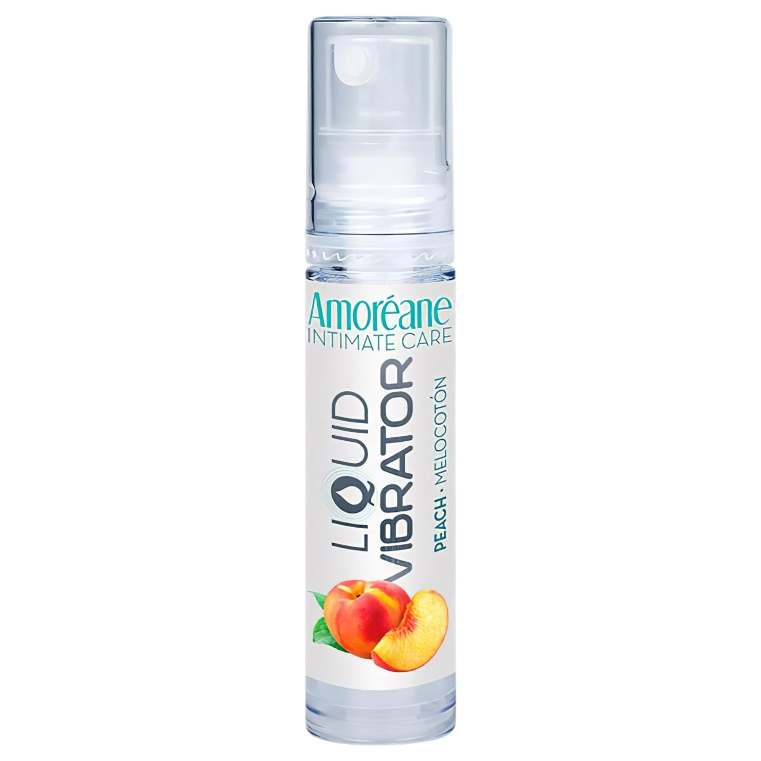 Amoréane - tekutý vibrační stimulační lubrikant broskev (10 ml)
