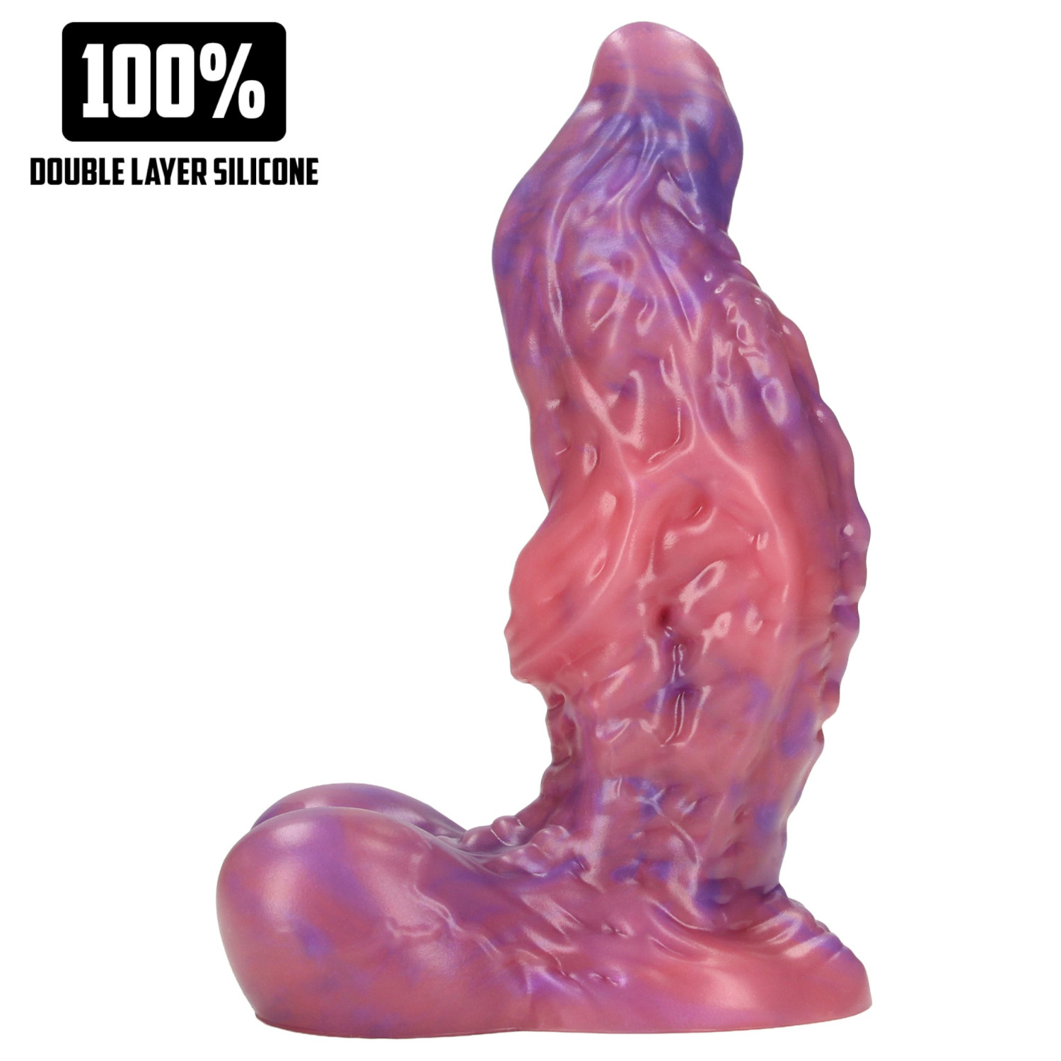 Au! Galactic Ravager - silikonové fantasy dildo (fialové)