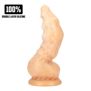 Au! Golden Alien Invader - silikonové fantazijní dildo (zlaté)