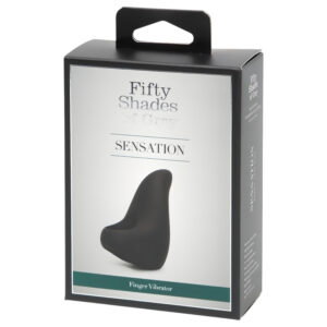 Fifty Shades of Grey - vibrační prstový stimulátor - černá