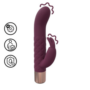 Loveline - mini králičí vibrátor (červený)