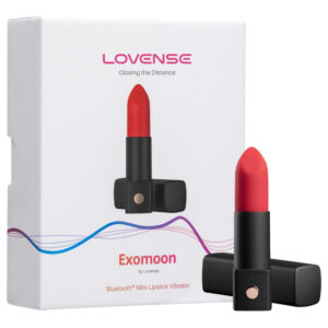 Lovense Exomoon - minivibrátor ve tvaru rtěnky (černý)