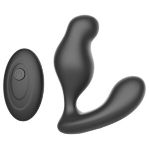 Mroow - prostatický vibrátor s dálkovým ovládáním (černý)