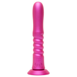 ROMP Jiggle - tlačný vibrátor s přísavkou (růžový)