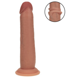 RealRock - realistické dildo s dvojitou hustotou (opálené) - 20