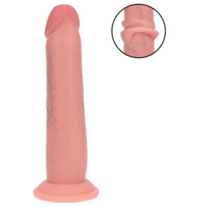 RealRock - realistické dildo s dvojitou hustotou (tělová barva) - 20