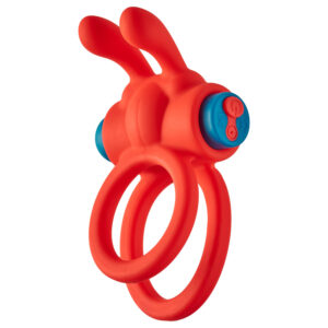 Dreamtoys Love Signal - vibrační erekční kroužek (červený)