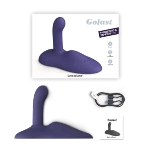 Love to Love GoFast - vibrační stimulátor bodu G a klitorisu s přísavkou (modrý)