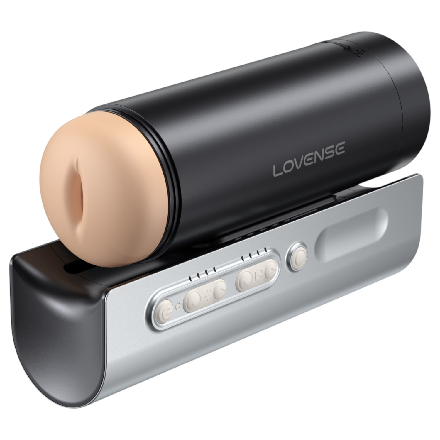 Lovense Solace Pro - aplikací ovládaný přirážecí masturbátor pro muže (černý)