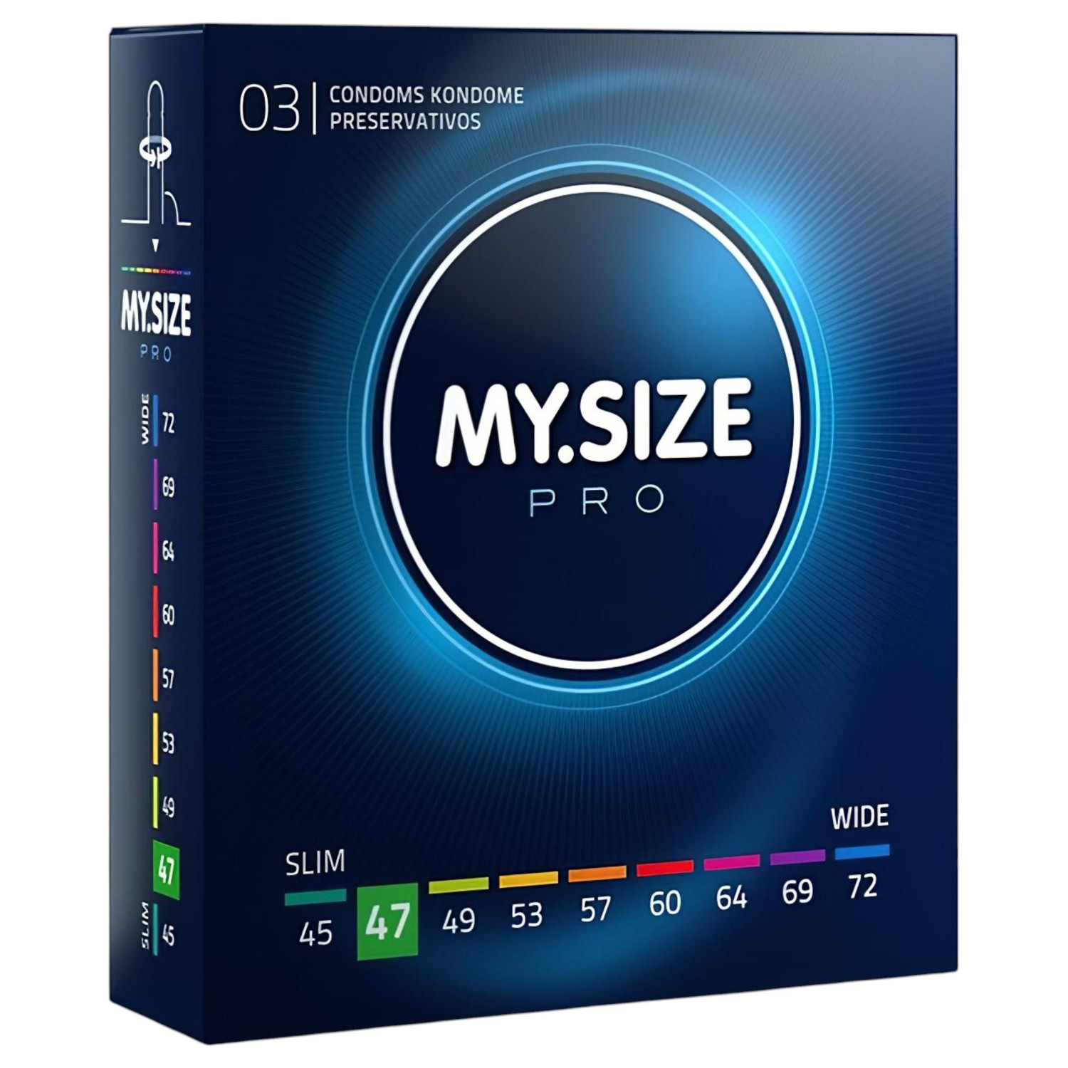 My.Size PRO - kondom na míru - 47 mm (3 ks)