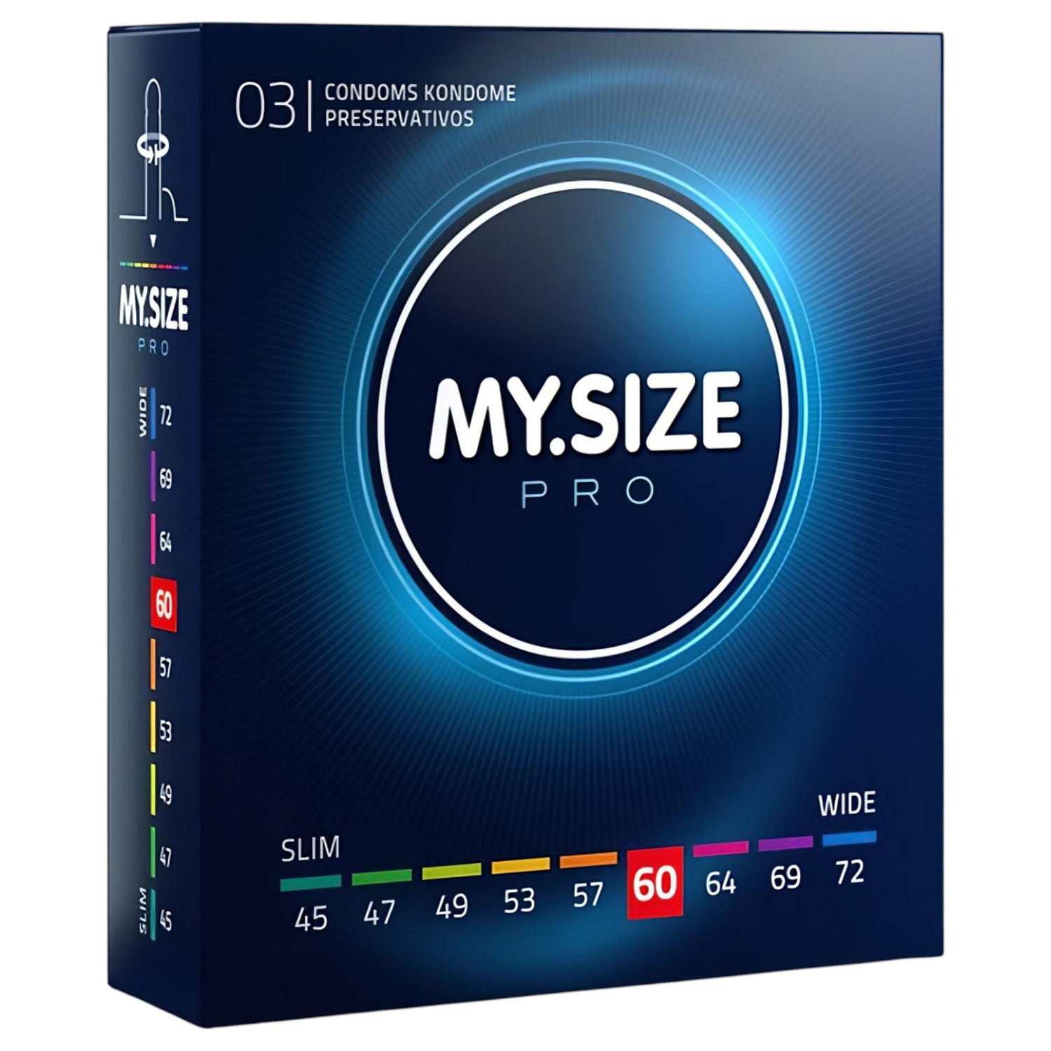 My.Size PRO - kondom na míru - 60 mm (3 ks)