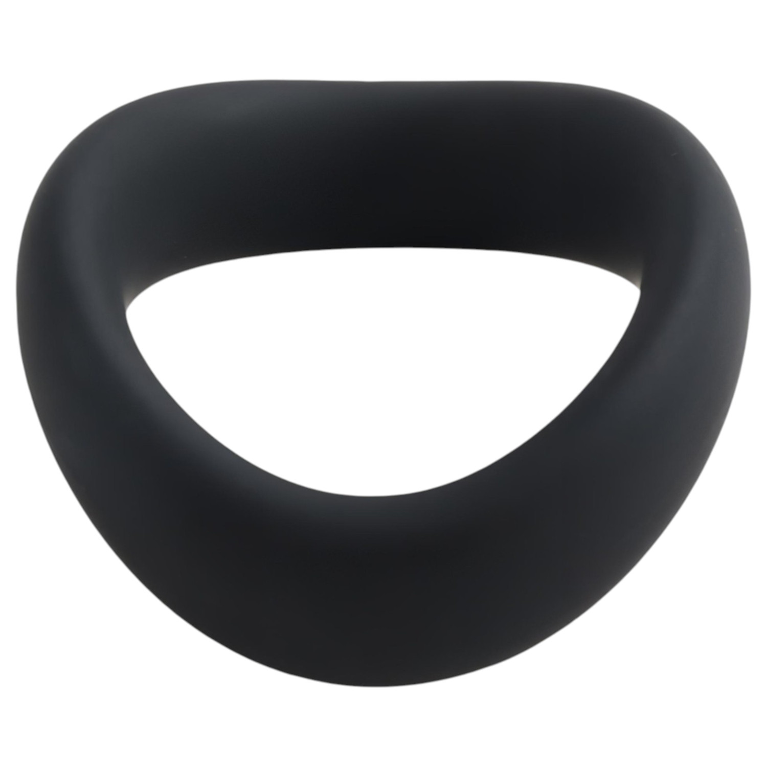 Pulselock Cocktura - kroucený silikonový kroužek na varlata (černý) - 45 mm