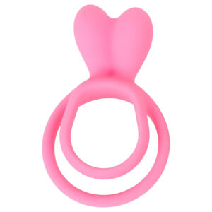 Pulselock Cocktura - kroužek na penis a varlata s motivem zajíčka (růžový)