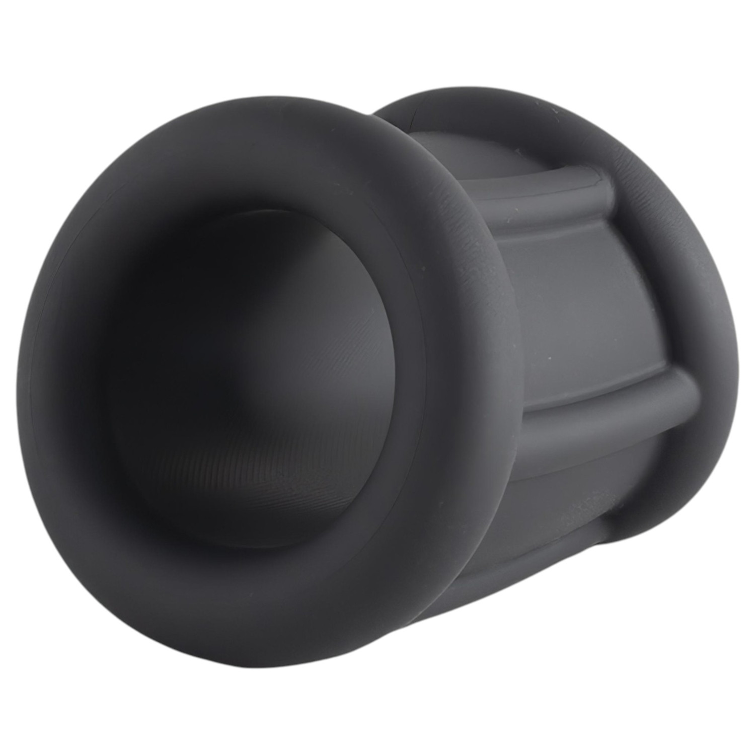 Pulselock Cocktura - vroubkovaný silikonový erekční kroužek (černý) - 30 mm