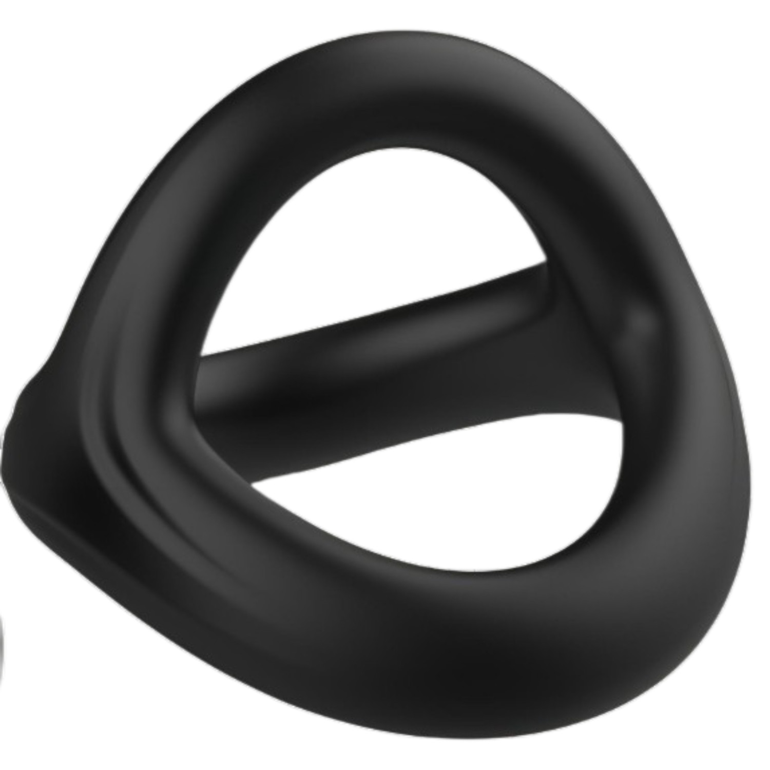 Pulselock Taur - Y‑tvarovaný kroužek na penis a varlata (černý) - M