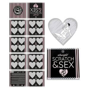 Secret Play Scratch & Sex Straight - stírací hra se sexuálními polohami pro páry (v 5 jazycích)