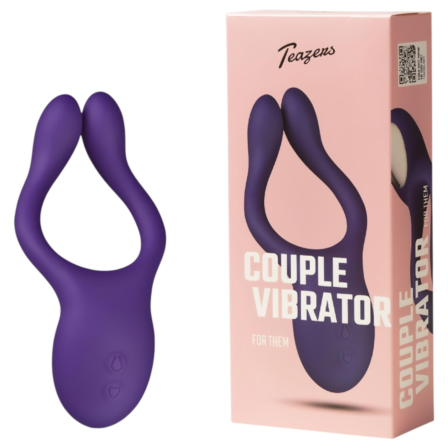Teazers Partner Multifun - párový vibrátor (fialový)