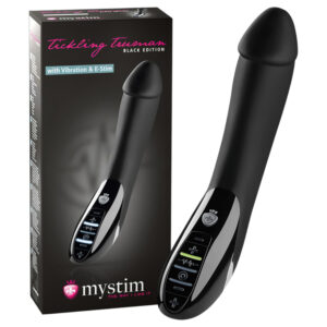 mystim Tickling Truman - elektro stimulátor vibrátor - černý